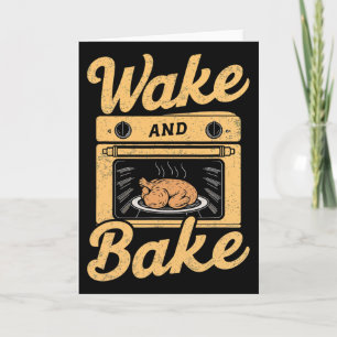 Wake Ke Turkey Meal Feast Cook Chef Dinner  Card
