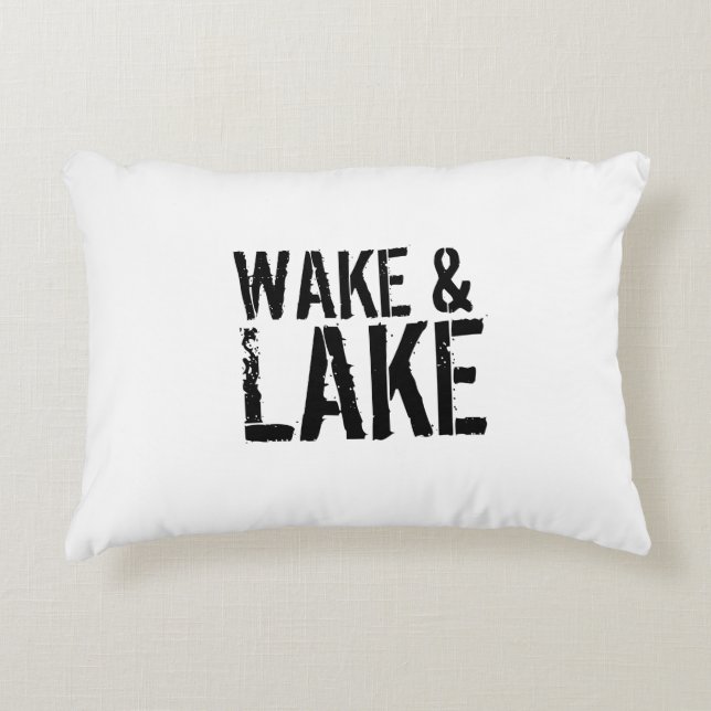 Wake & Lake Pillow (Front)