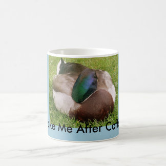 Wake me After Coffee Duck Sleeping Mug