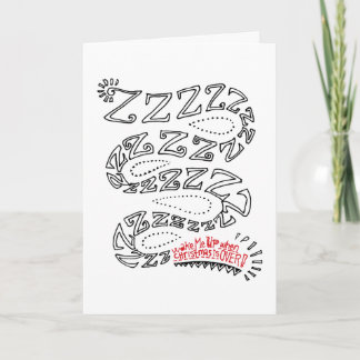 Wake Me Up When Christmas Is Over! Holiday Card