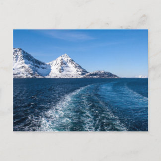 Wake of a ship postcard