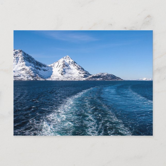 Wake of a ship postcard (Front)