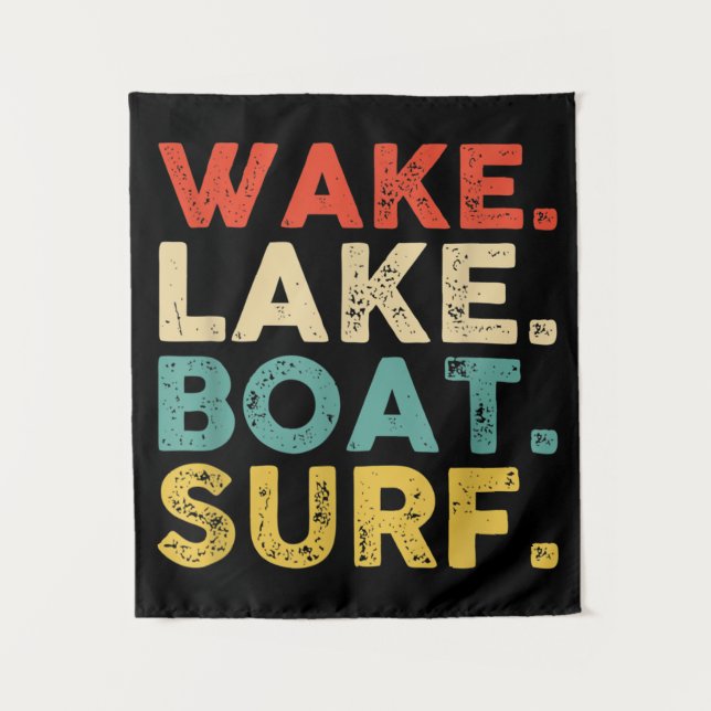 Wake Surfing Wake Surf Wake Surfing Rope Wake Surf Tapestry (Front)