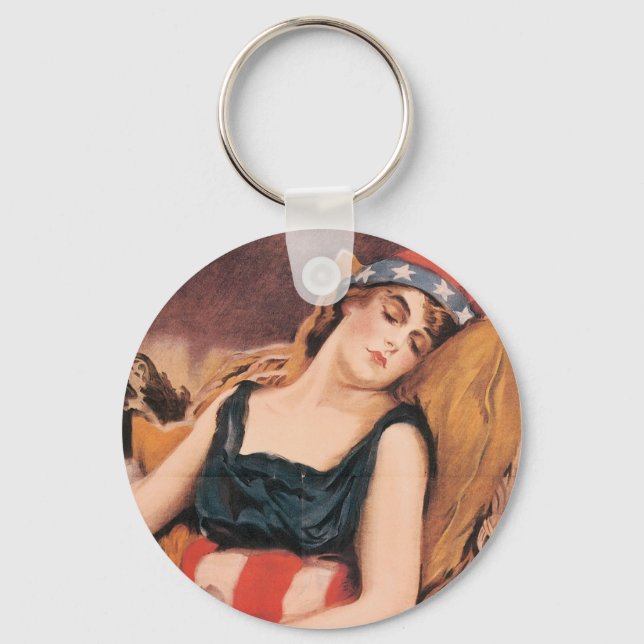 Wake Up America Keychain (Front)