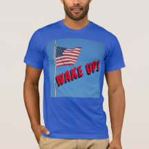 WAKE UP , AMERICA! With Flag