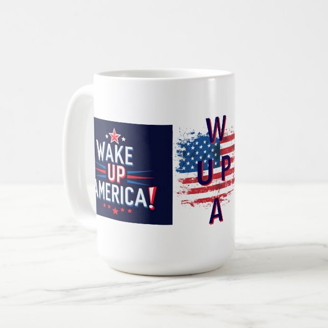 Wake Up America (WUPA) Coffee Mug (Front Left)