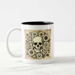 Wake Up and Be Awesome Black Two-Tone Coffee Mug