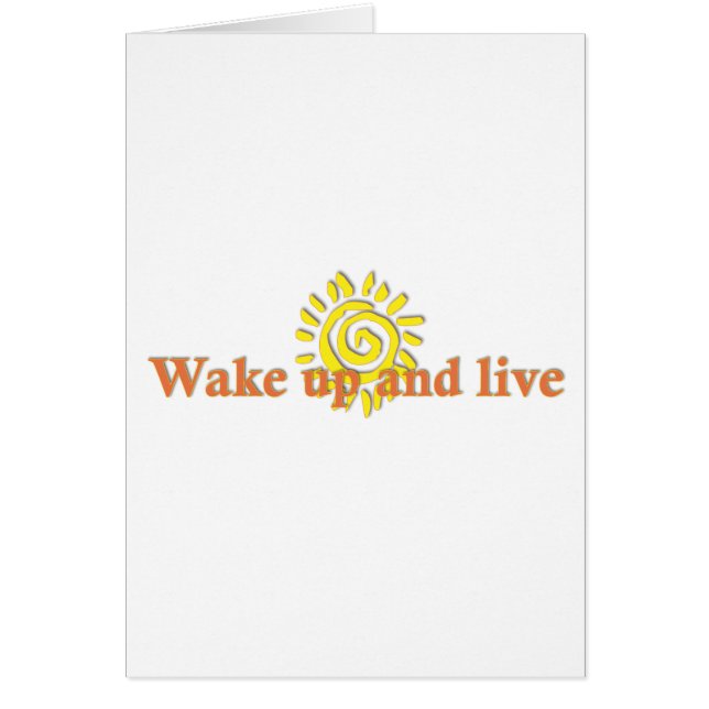 Wake Up and Live (Front)