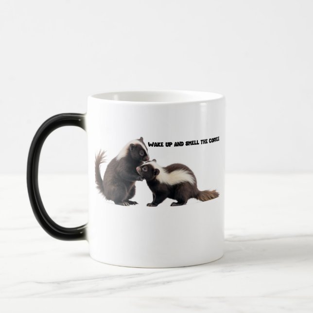 WAKE UP AND SMELL THE COFFEE MAGIC MUG (Left)