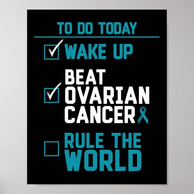 Wake Up Beat Ovarian Cancer Rule The World  Poster (Front)