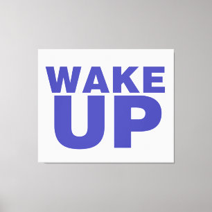 Wake Up Blue Canvas Print