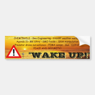 Wake Up Bumper Sticker