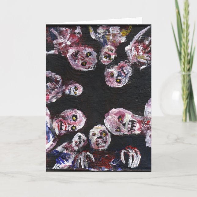 "Wake Up Dead"    greeting card by jack larson (Front)