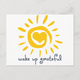 Wake Up Grateful Postcard