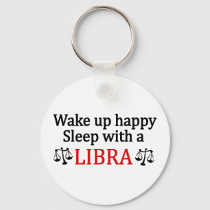 Wake Up Happy Keychain