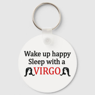 Wake Up Happy Keychain