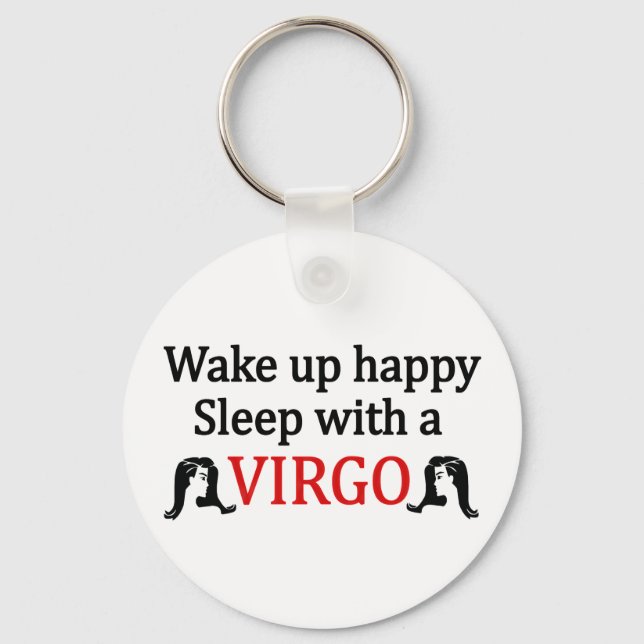Wake Up Happy Keychain (Front)