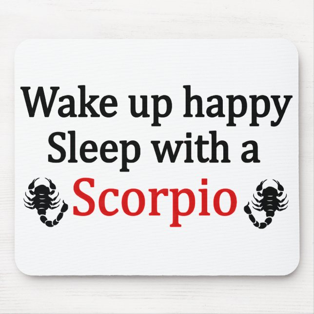 Wake Up Happy Mouse Pad (Front)