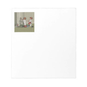 Wake Up Its Christmas cute child illustration Notepad