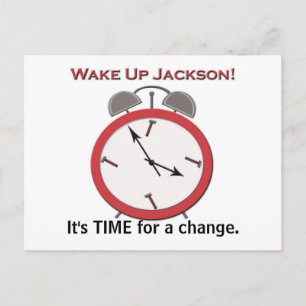 WAKE UP JACKSON POSTCARD