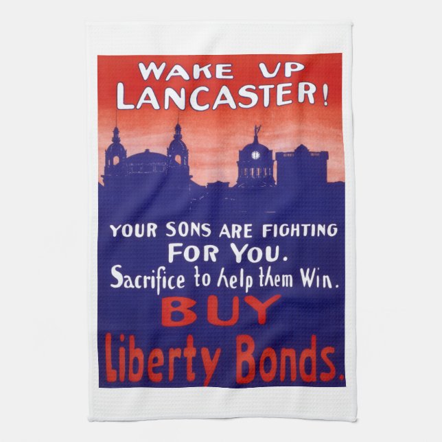 Wake Up Lancaster Kitchen Towel (Vertical)