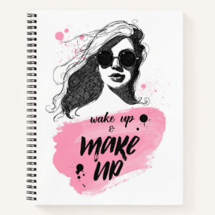 Wake Up & Make Up Notebook