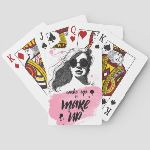 Wake Up & Make Up Playing Cards