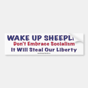 Wake Up Sheeple Bumper Sticker