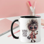 "Wake Up & Slay" Whimsical Latte Girl Boss Coffee Mug<br><div class="desc">Start Your Day with Whimsical Charm and a Dash of Sass! This delightful mug features a unique illustration of a stylish character with big hair, pink sunglasses, and a determined walk, all while clutching her coffee with "WAKE UP & SLAY" inspiration. Also makes a fun, unique, and inspiring gift. Ideal...</div>