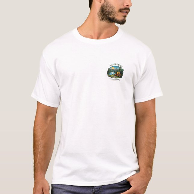 Wake Up to Nature: Relaxing Camping. T-Shirt (Front)