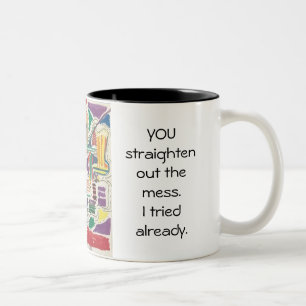 Wake up Two-Tone coffee mug