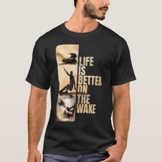 Wake-X Wakeboard Wakeskate Wassersport T-Shirt