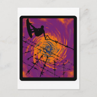 WAKEBOARD ALL SEAMS POSTCARD