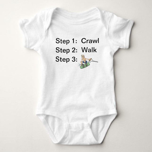 Wakeboard Baby Bodysuit (Front)