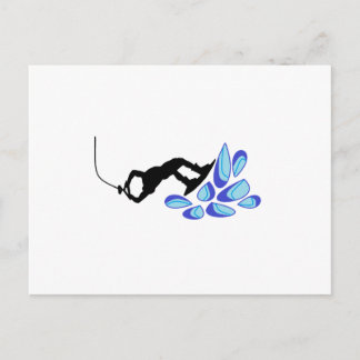Wakeboard Blue Postcard