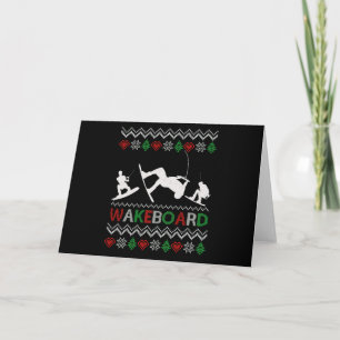 wakeboard Funny Christmas Card