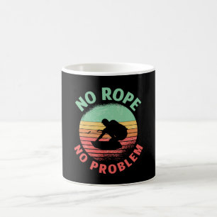 Wakeboard No Rope No Problem Retro Wakeboarder Coffee Mug