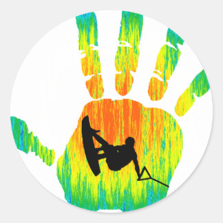 Wakeboard Not Broken Classic Round Sticker