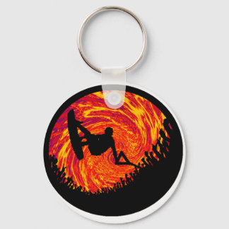WAKEBOARD OVER SIGHTED KEYCHAIN