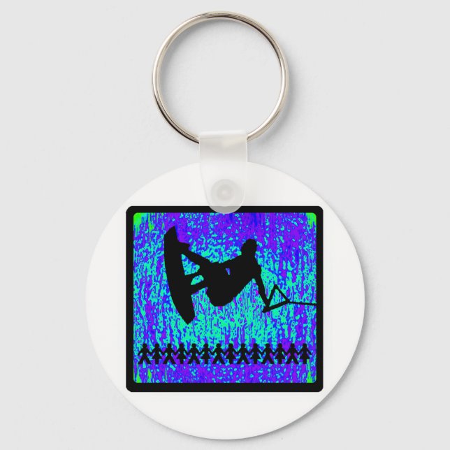 Wakeboard Simple Morning Keychain (Front)