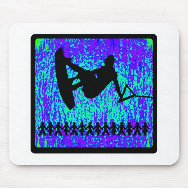 Wakeboard Simple Morning Mouse Pad (Front)