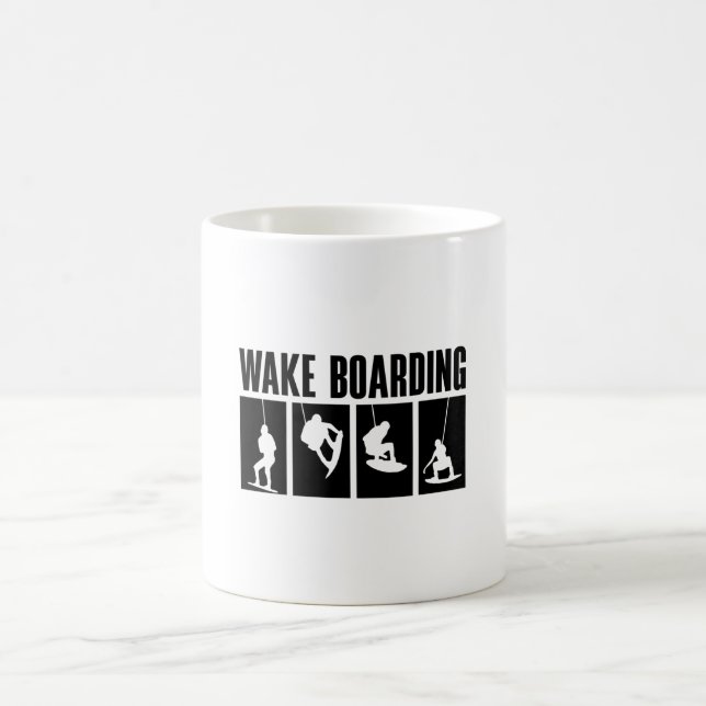 Wakeboard Wake Boarding Wakeboarding Wakeboarder Coffee Mug (Center)