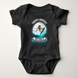 Wakeboarding Forecast Water Sports Lover Baby Bodysuit