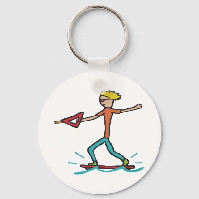 Wakeboarding Keychain (Front)