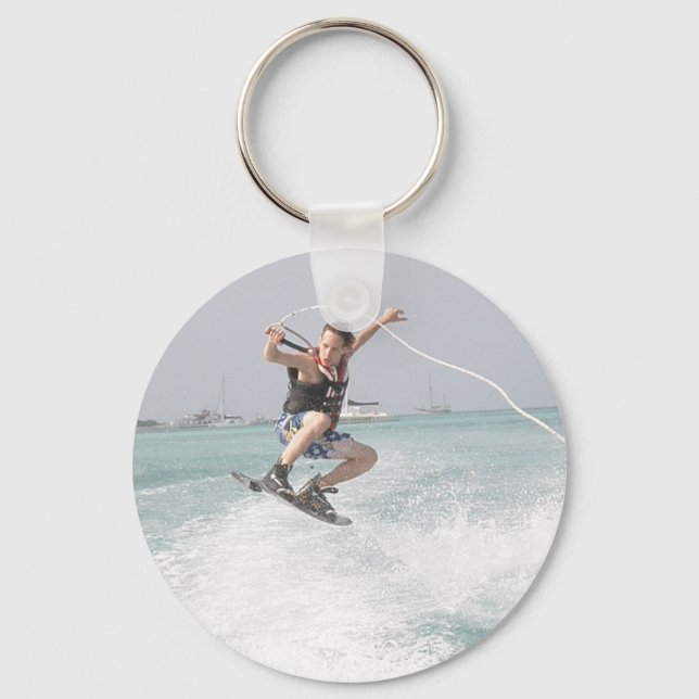 Wakeboarding Keychain (Front)