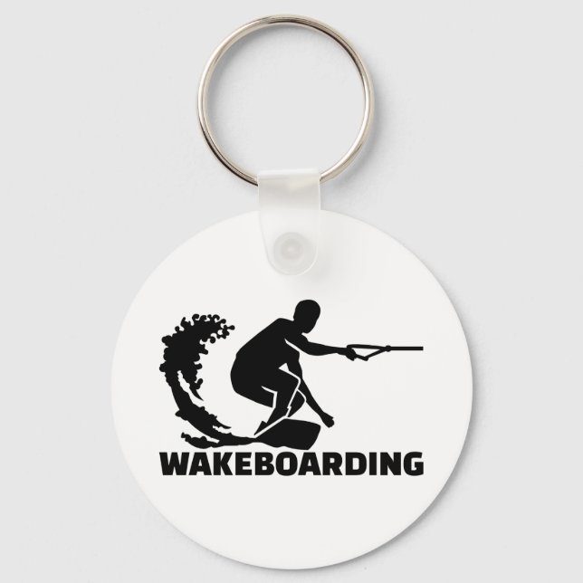 Wakeboarding Keychain (Front)