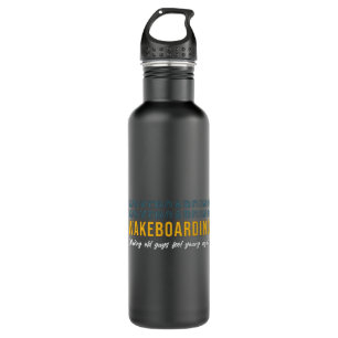 Wakeboarding Make Old Guys Feel Young Wakeboarder 710 Ml Water Bottle