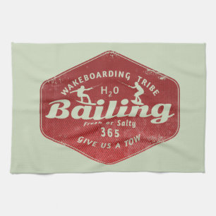 Wakeboarding Wakeboarder Kitchen Towel