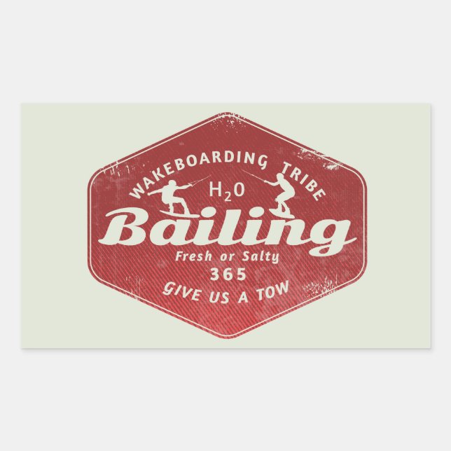 Wakeboarding Wakeboarder Sticker (Front)