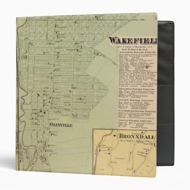 Wakefield, Bronxdale Binder (Front/Inside)